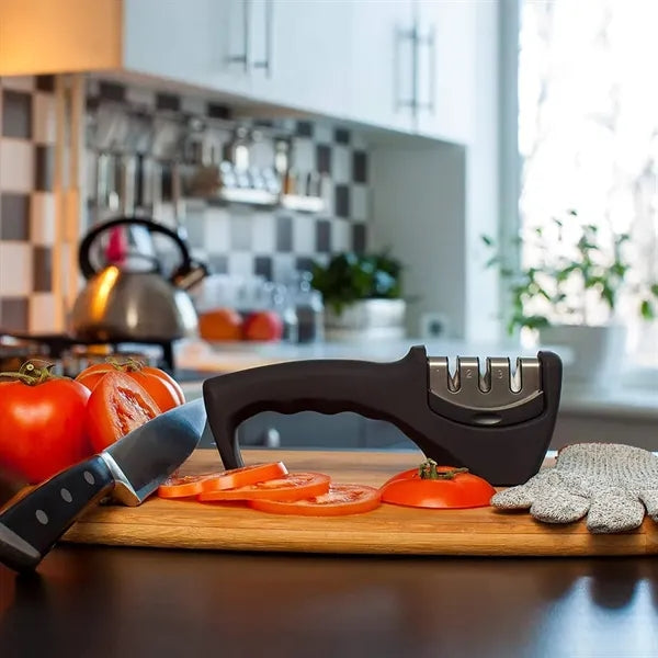 3-Stage Knife Sharpener Helps Repair Restore Polish Blades