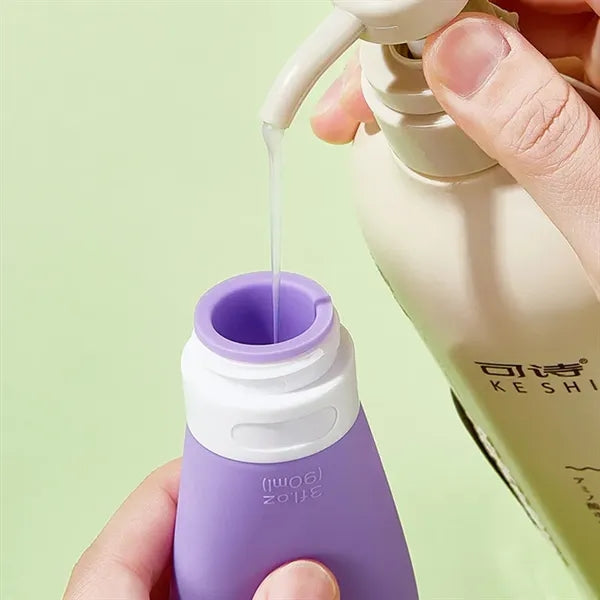 Silicone Travel Toiletry Bottle with Leak-Proof Cap
