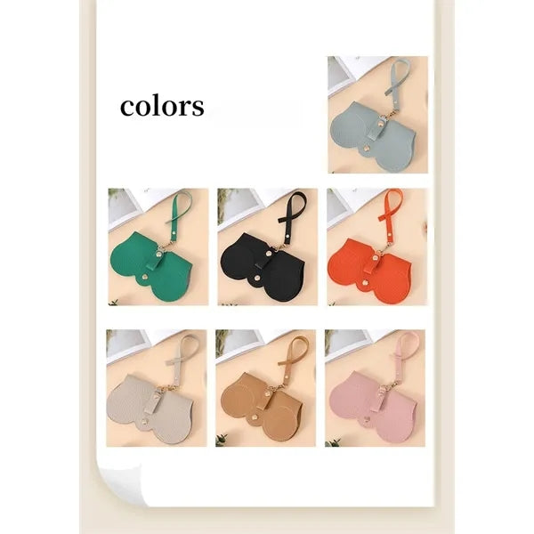 Portable PU Glasses Bag With Lanyard Free Shipping