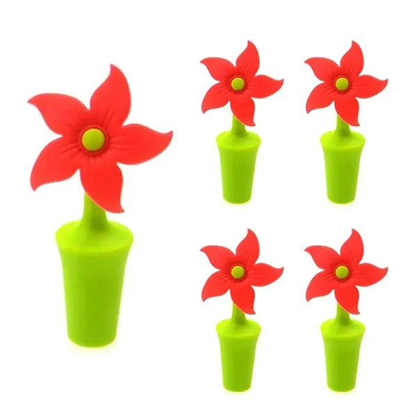 Flower Shape Silicone Stoppers