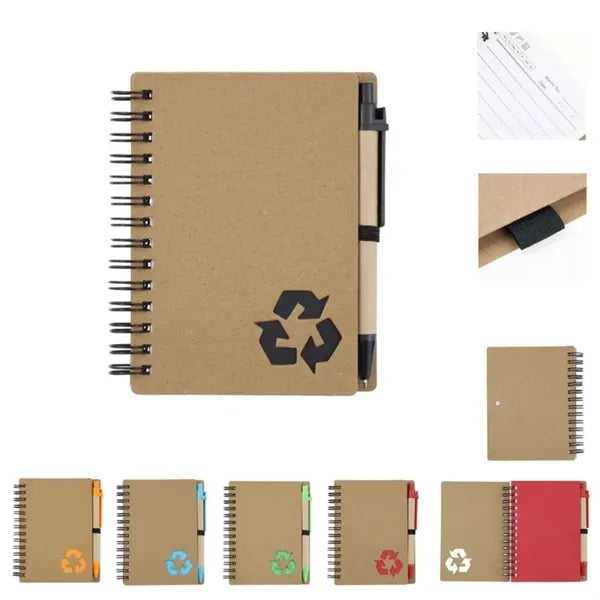 Spiral Notebook with Ballpoint Pen
