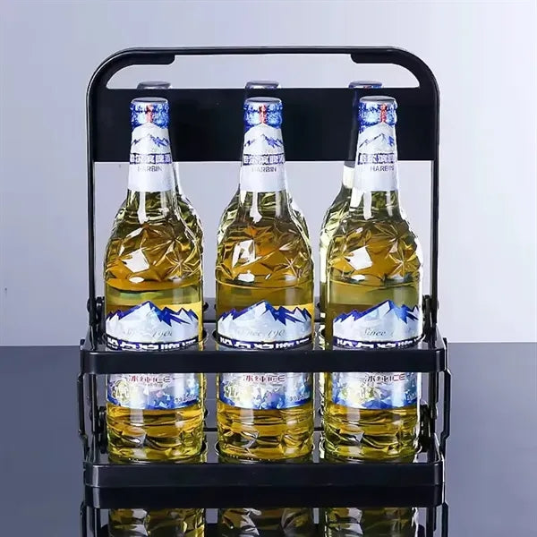 Foldable 6-pack Beer Bottle Bucket Holder