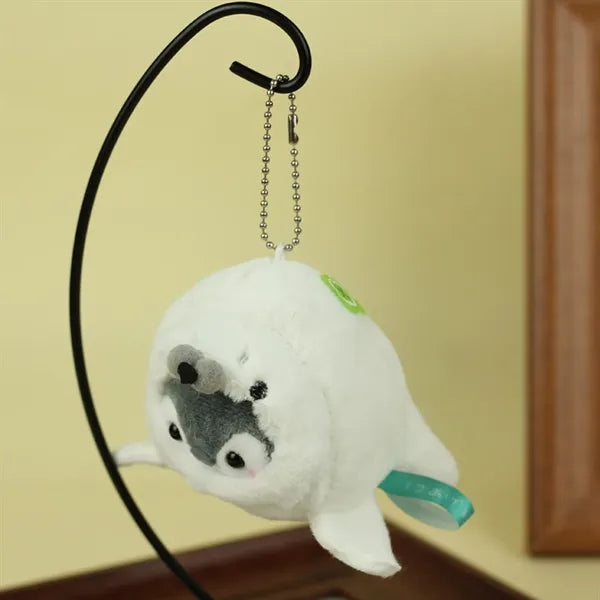 4 Inch Whale Penguin Hybrid Marine Animal Plush Keychain