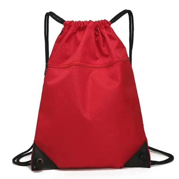 Gym Drawstring Bags with Front Pocket