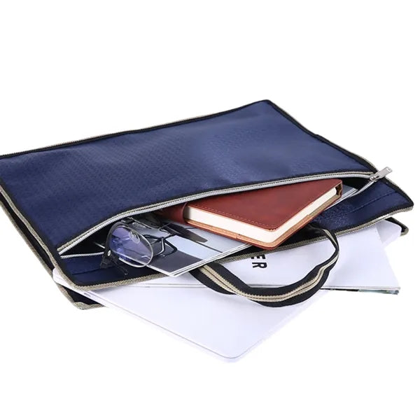 Oxford Fabric Zippered Document Tote Bag