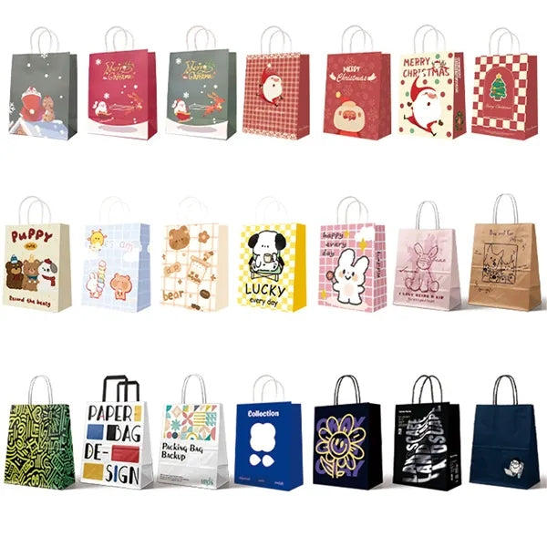 Full-Colors Imprinting Kraft Paper Takeout Bag