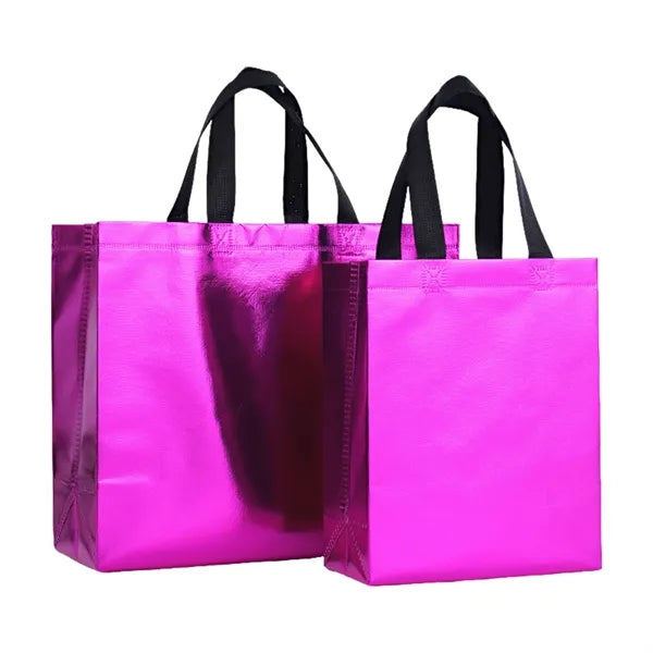 Laser Film Aluminum Foil Non-Woven Tote Bag