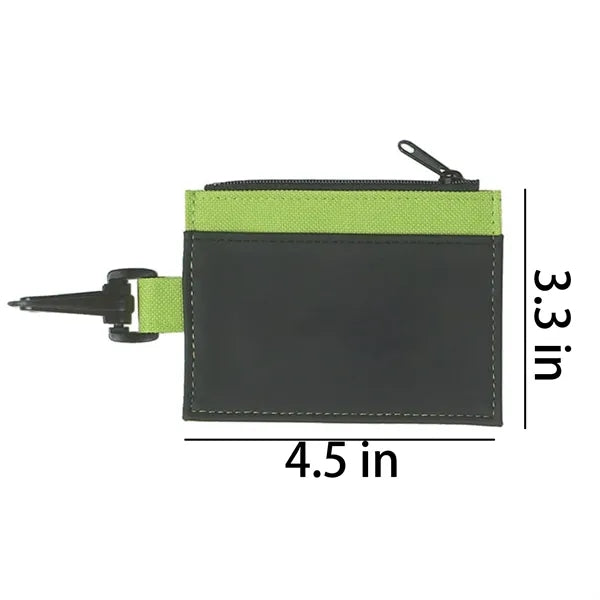 Mini Zipper Coin Wallet with Hook