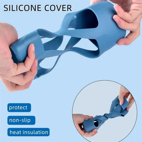 Silicone Water Bottle Sleeves Boot For 24oz