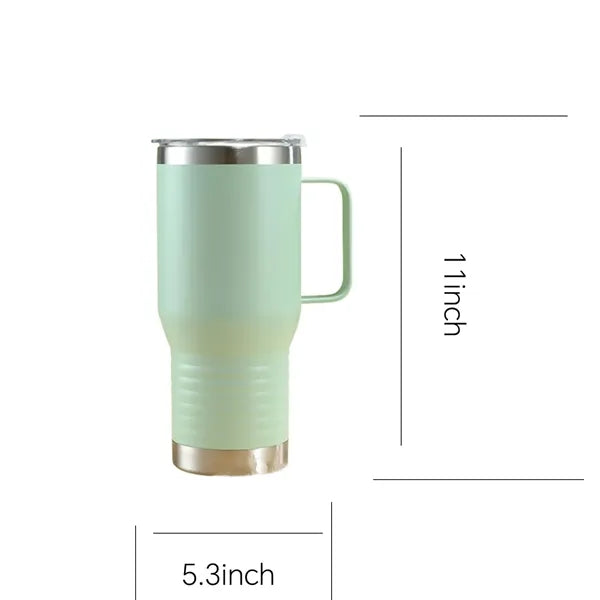 20oz Double Wall Stainless Steel Insulated Tumbler w/ Handle