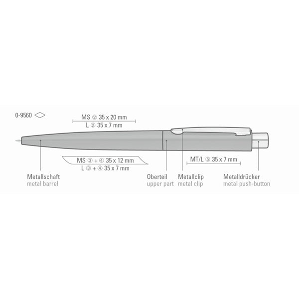 LUMOS Retractable Metal Ballpoint Pen