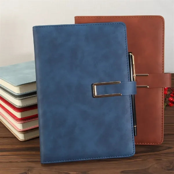 A5 Leather Journal with Buckle Closure for Office Gifts