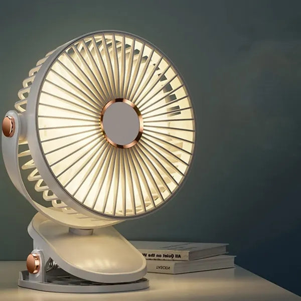 Rechargeable Clip Fan for Desk Use