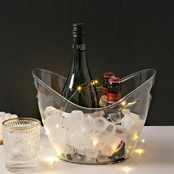 Acrylic Ice Bucket 4L for Drinks & Storage