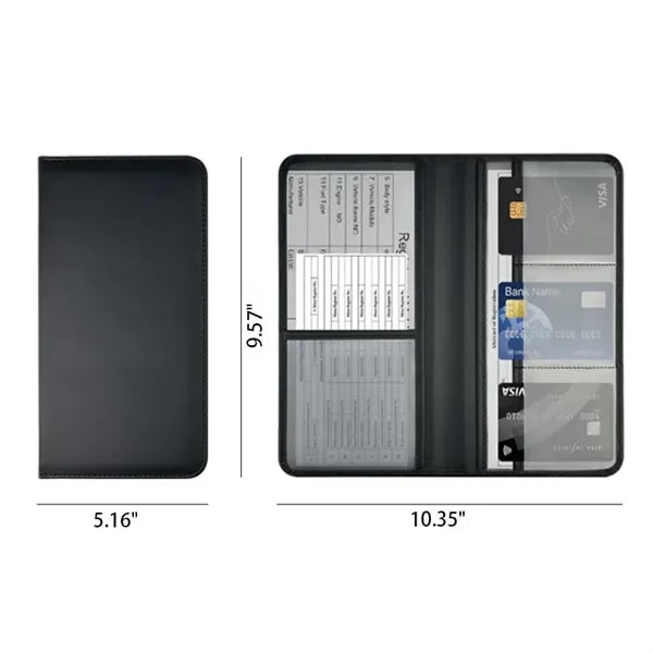 Premium Car Registration Insurance Card Holder
