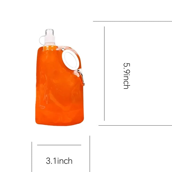 25oz Portable Foldable Water Bottle w/ Carabiner