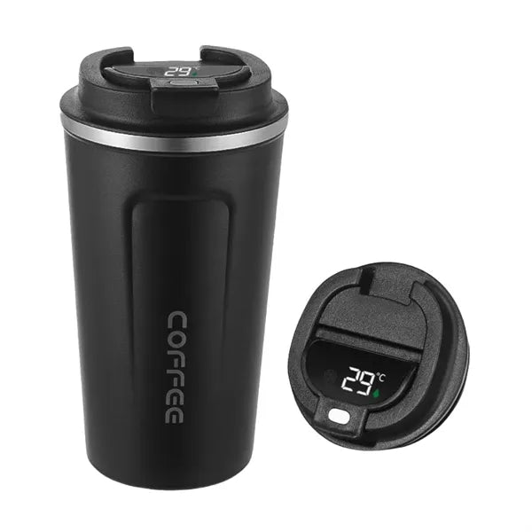 13oz/17oz Smart Coffee Tumbler w/ Temp Display & Sip Spout