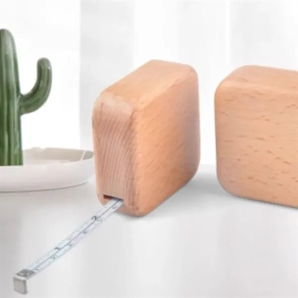 Premium Wooden Case Steel Tape Measure for Accurate Work