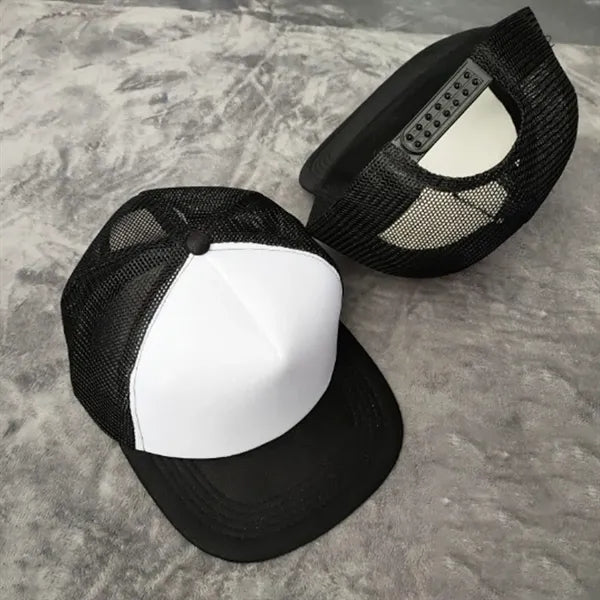 Flat Bill Mesh Back Trucker Hat