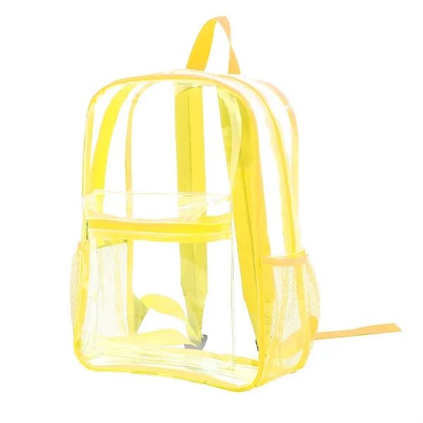 PVC Clear Backpack Heavy Duty with Padded Straps