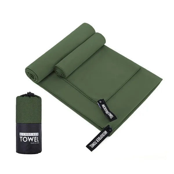 Quick Dry Sand Free Microfiber Towel with Travel Pouch