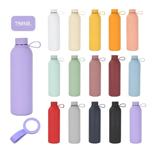 12/17/25/34oz Matte Stainless Steel Insulated Bottle w/ Loop