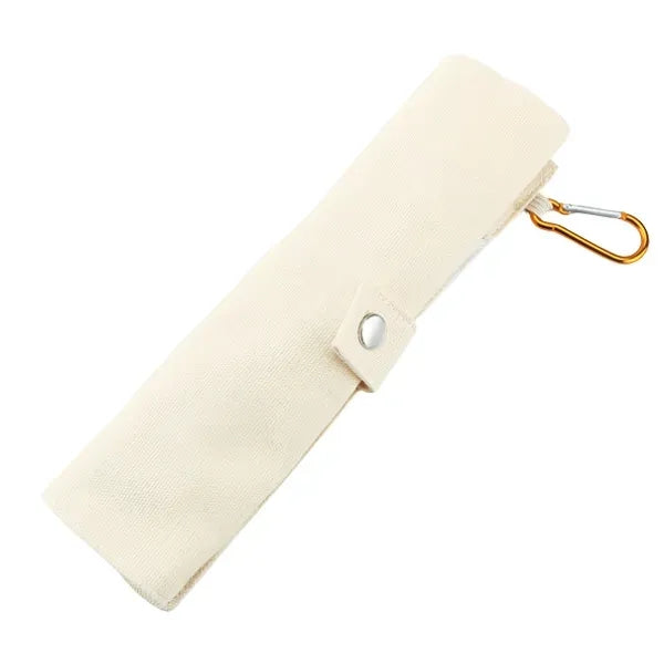 Bamboo Eco Travel Utensil Set with Roll-Up Pouch