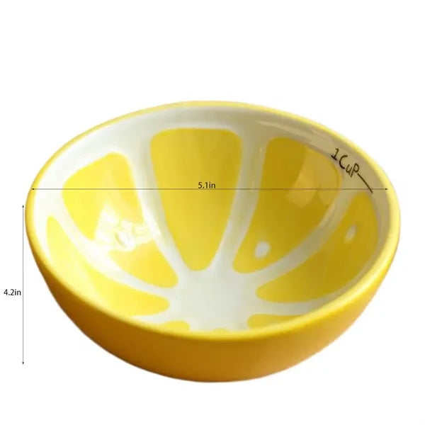 8oz Fruit Design Ceramic Cereal Bowls