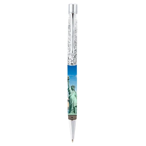 Vegas Floating Flakes Metal Ballpoint