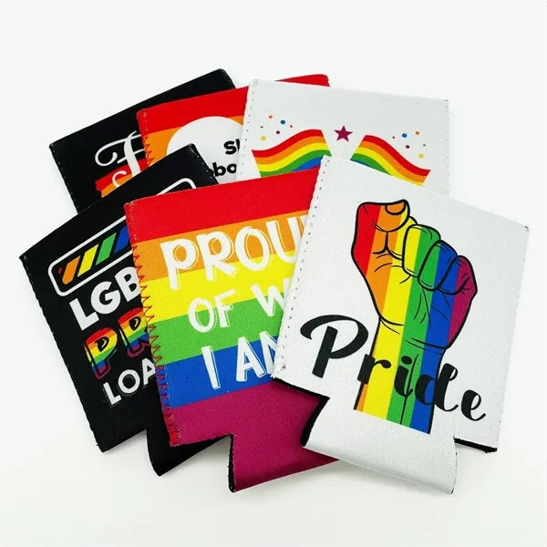 12oz Foldable Full Color Printed Neoprene Can Sleeve