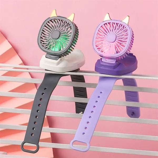 Portable Mini Fan Watch