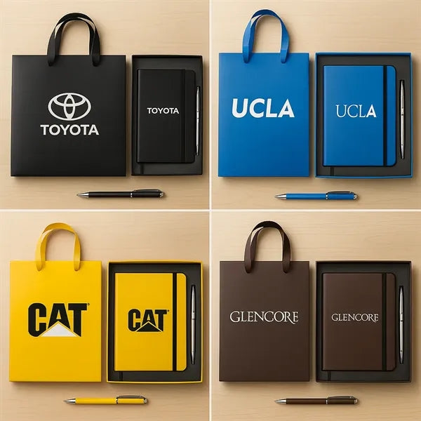 Journal + Pen + Branded Pages (a5 Debossed or UV Print (6"x8