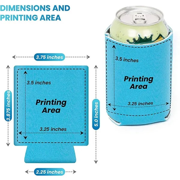 Multicolor Plain Can Cooler