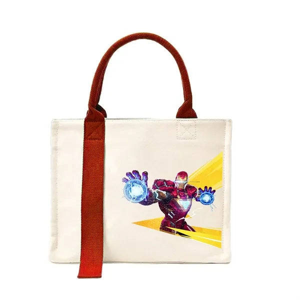 Durable High-Strength Canvas Tote Bag with Ribbon