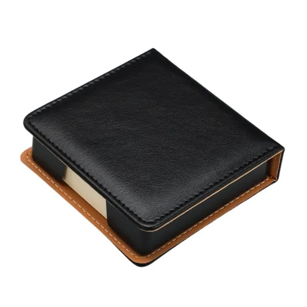 PU Leather Edge-Bound Note Holder