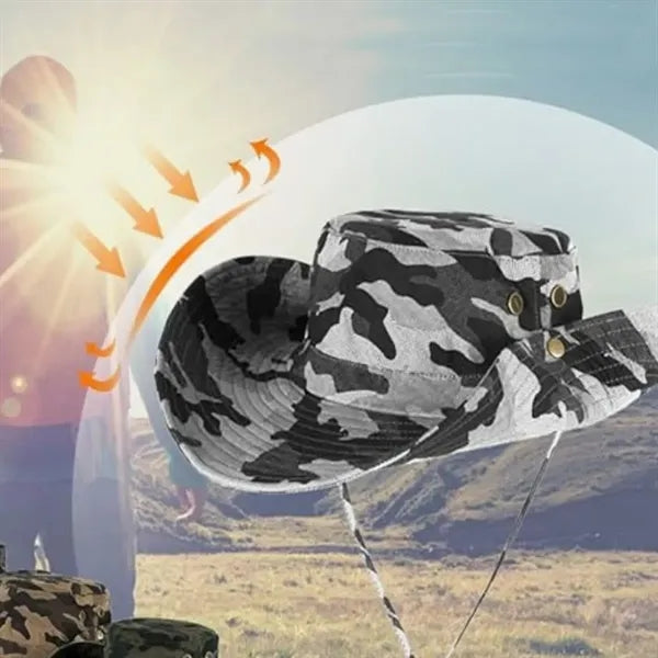 Camouflage Boonie Hat Wide Brim Outdoor