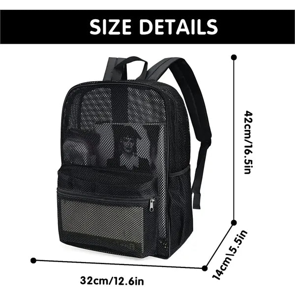 16.5 inch Semi-Transparent School Bookbag