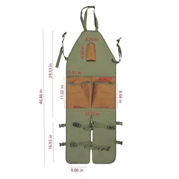 Oxford Cloth Gardening Tight Apron with Multiple Pockets