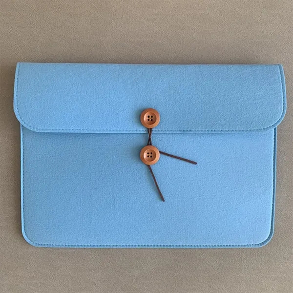 Felt A4 File Pouch With Button Closure