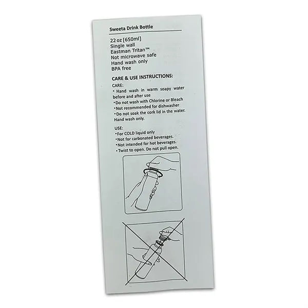 650ml Clear Drink Bottle