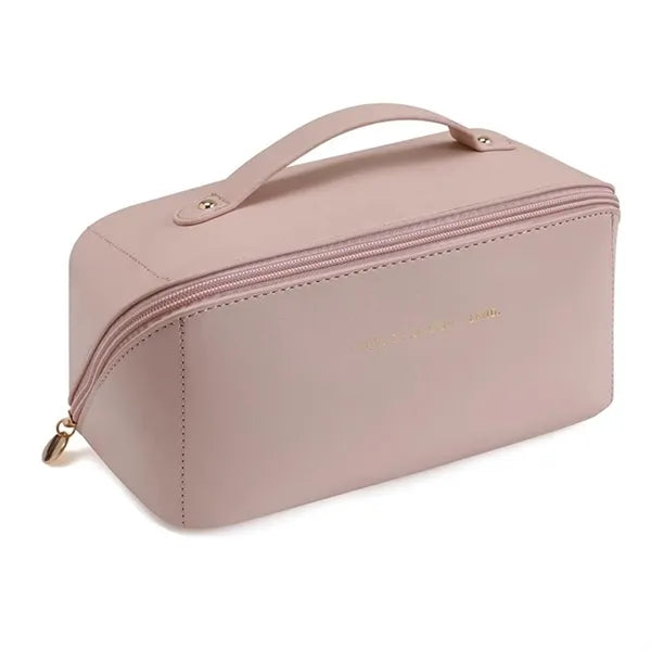 Large Travel PU Leather Cosmetic Bag