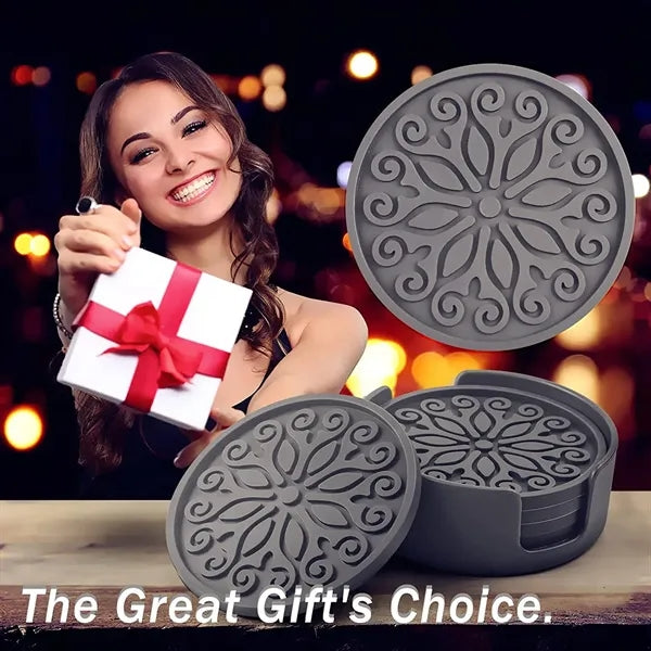 Eco-friendly PVC coaster Printed With Your Logo