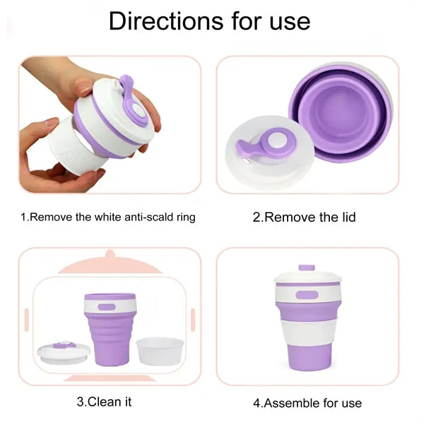 Portable Collapsible Silicone Mug Coffee Mugs