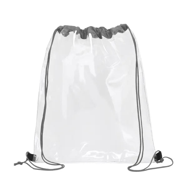 Clear PVC Drawstring Backpack