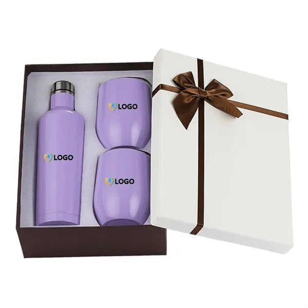 Wine Chiller Gift Set Vacuum Insulated Bottle