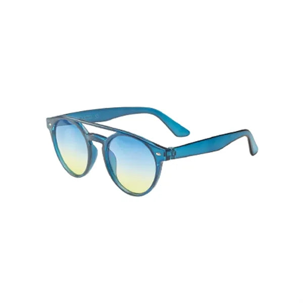 UV Protection Clear Frame Round Sunglasses