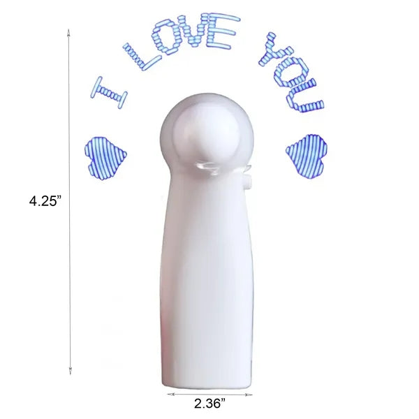 Message Hand Fan with LED