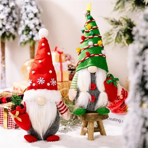 Plush Mini Gnome Christmas Ornaments Decorations
