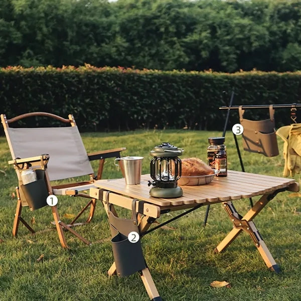 Leather Camping Chair Hanging Storage Bag