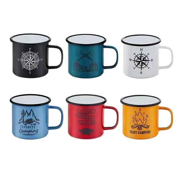 10OZ Enamel Campfire Coffee Mugs